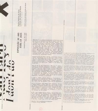 Capa de Não faço