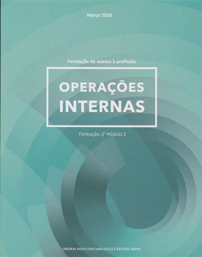 Capa de Operações internas: formação, módulo 2