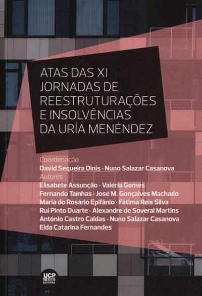 Capa de Atas das XI Jornadas de Reestruturações e Insolvências da Uría Menéndez