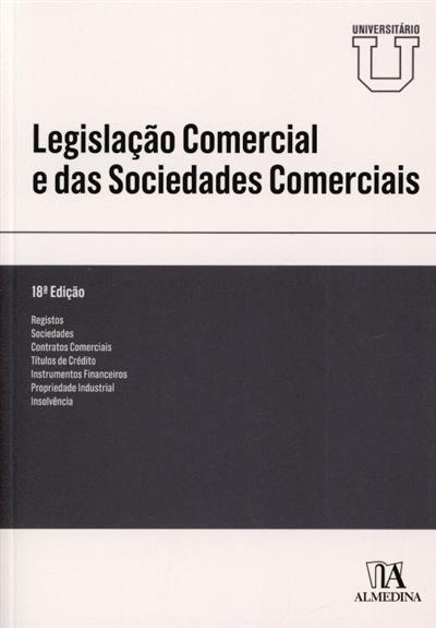 Capa de Legislação comercial e das sociedades comerciais | Leis, decretos, etc.