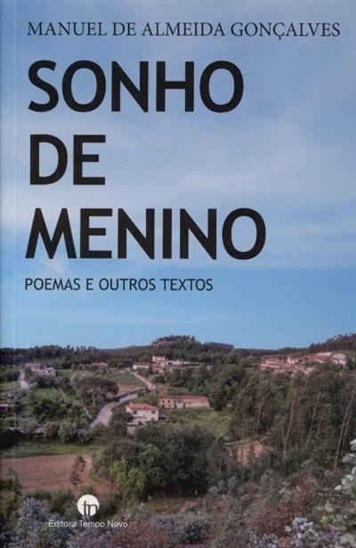 Capa de Sonho de menino: poemas e outros textos