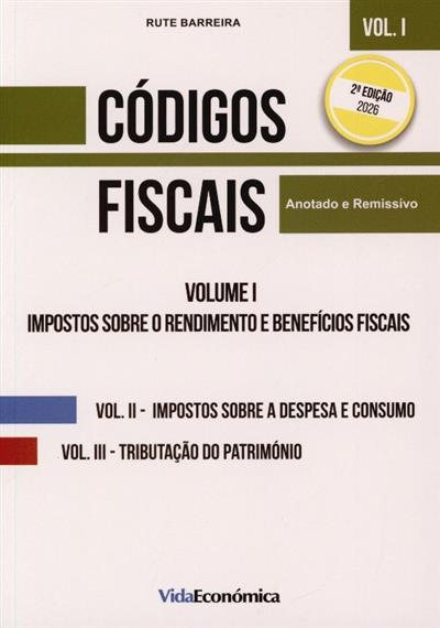 Capa de Códigos fiscais (com anotações e referências).. Impostos sobre o rendimento e benefícios fiscais | Leis, decretos, etc.