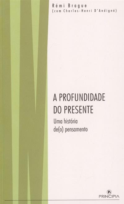 Capa de A profundidade do presente: uma história de(o) pensamento