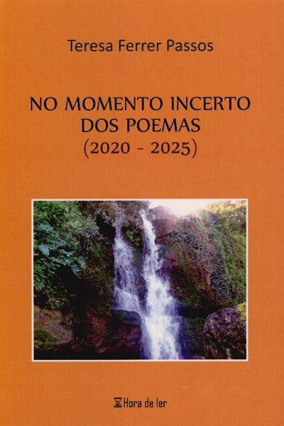 Capa de No momento incerto dos poemas (2020-2025)
