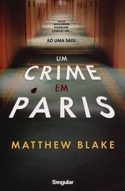 Capa de Um crime em Paris