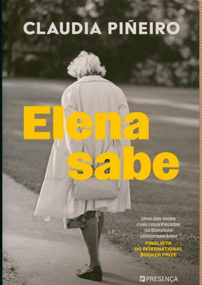 Capa de Elena sabe
