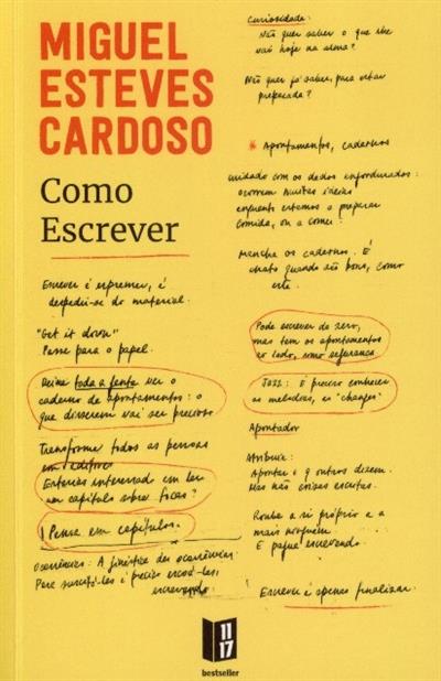 Capa de Como escrever