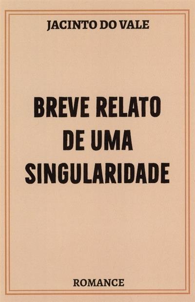 Capa de Breve relato de uma singularidade