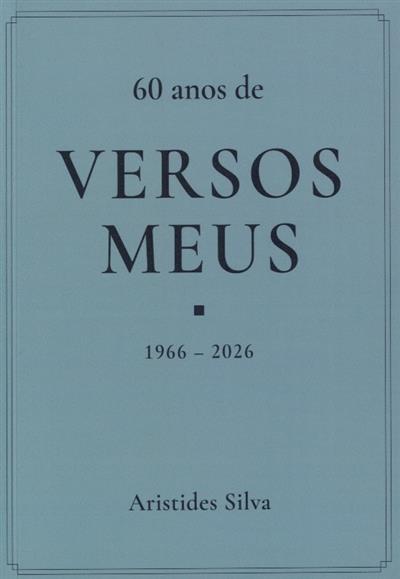 Capa de Versos meus, 1966-2026