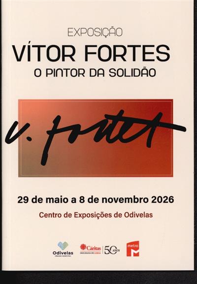 Capa de Vítor Fortes, o pintor da solidão